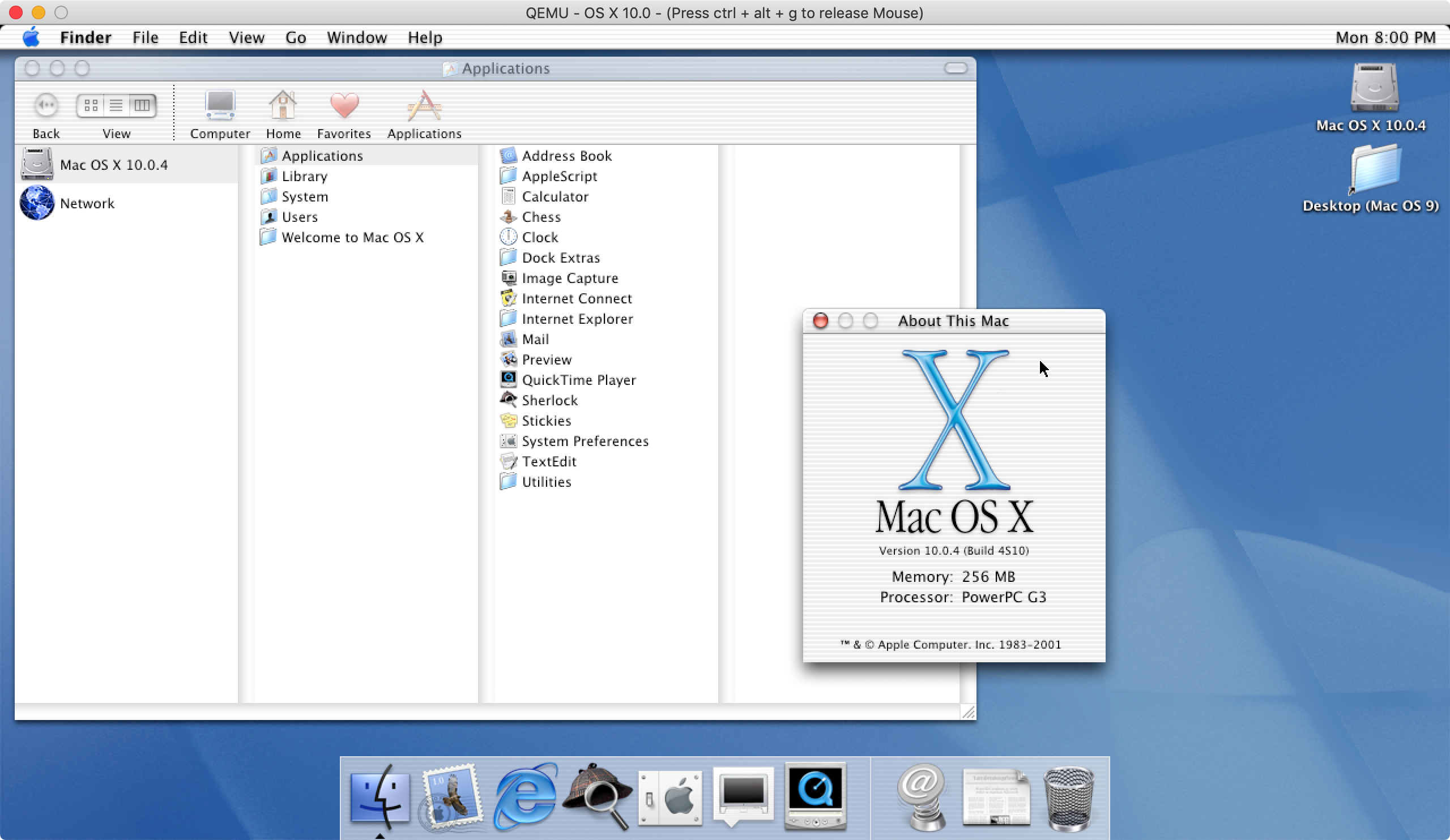 image for mac os x